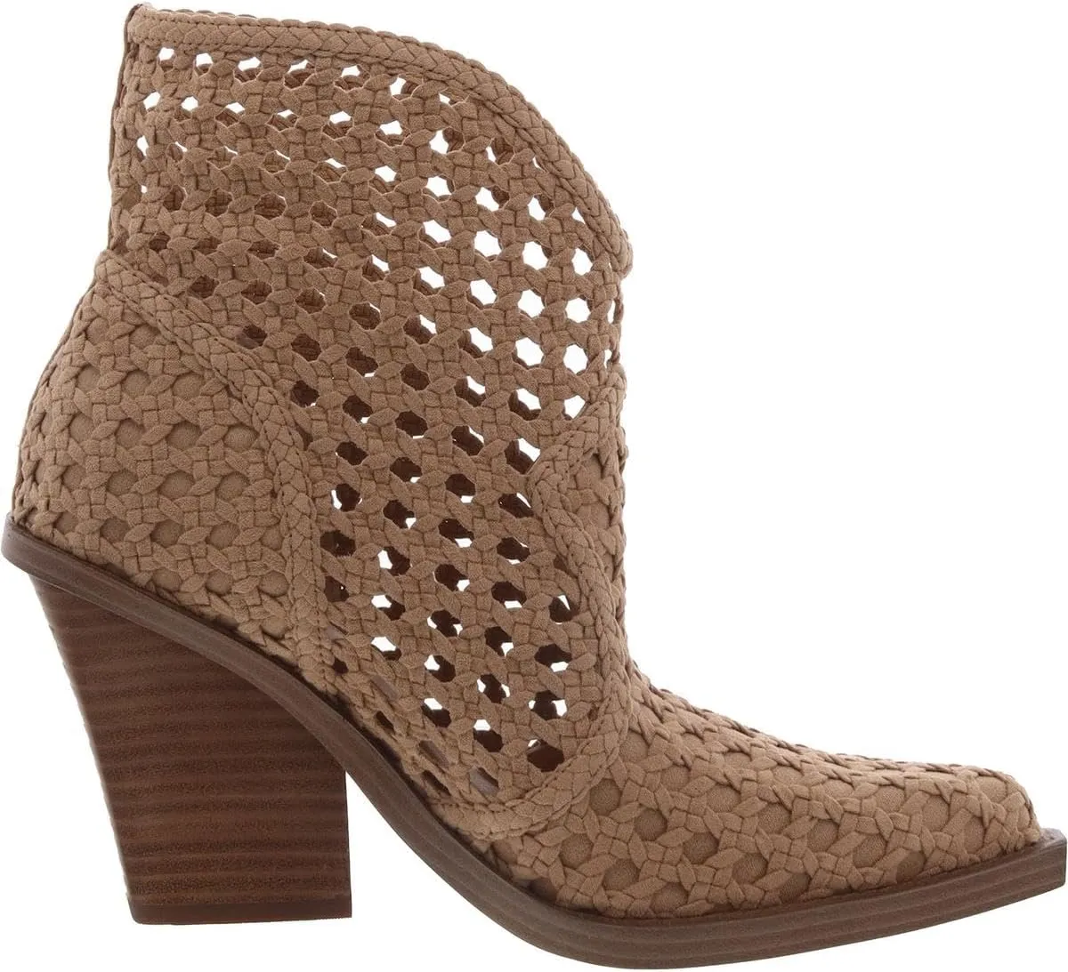 Jessica Simpson Womens Lukkah Faux Suede Ankle Boots