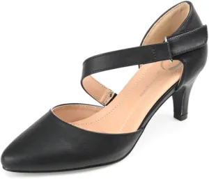 Journee Collection Womens Tillis Tru Comfort Foam Pointed Toe Mid Heel Pumps Black - Size - 8, Black
