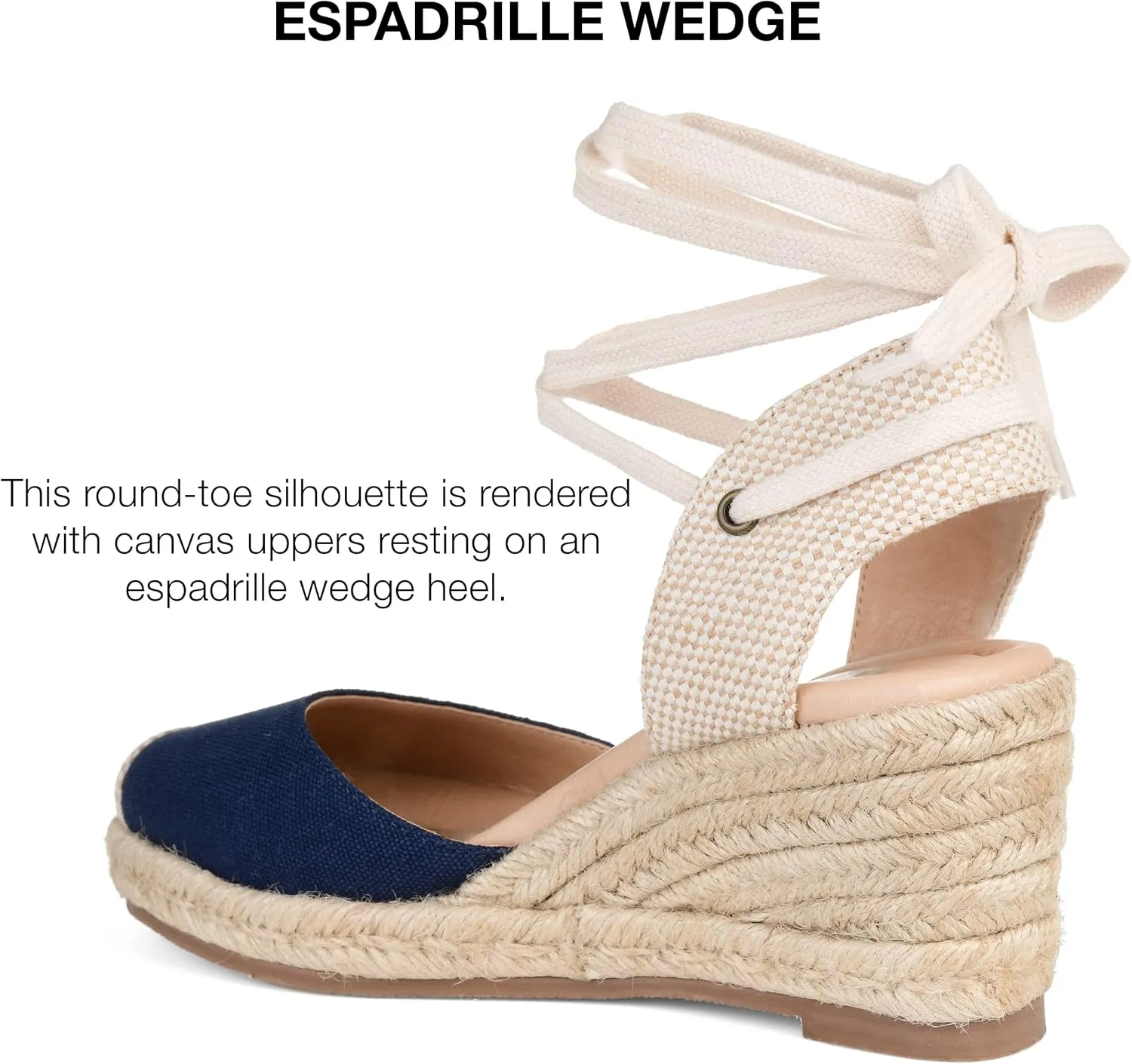 Journee Womens Monte Tru Comfort Foam Wedge Heel Espadrille Sandals
