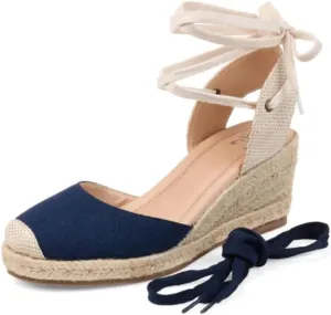 Journee Womens Monte Tru Comfort Foam Wedge Heel Espadrille Sandals