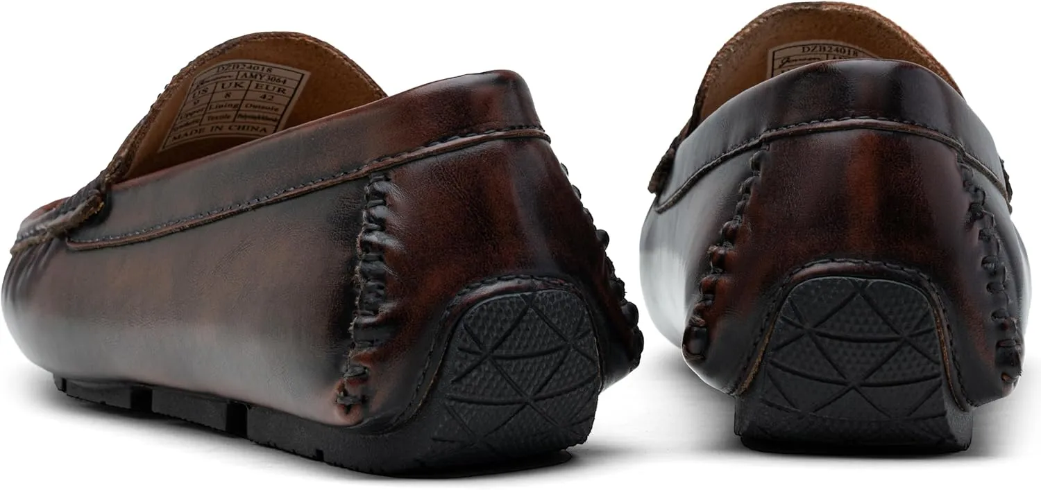 Jousen Men's Loafers Casual Slip On Shoes Soft Penny Loafers for Men Lightweight Driving Boat Shoes