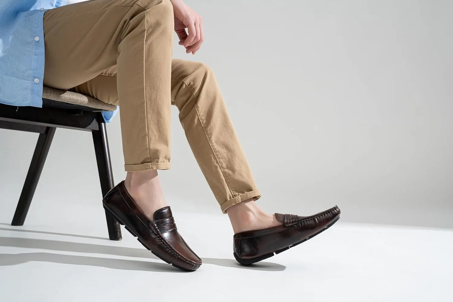 Jousen Men's Loafers Casual Slip On Shoes Soft Penny Loafers for Men Lightweight Driving Boat Shoes