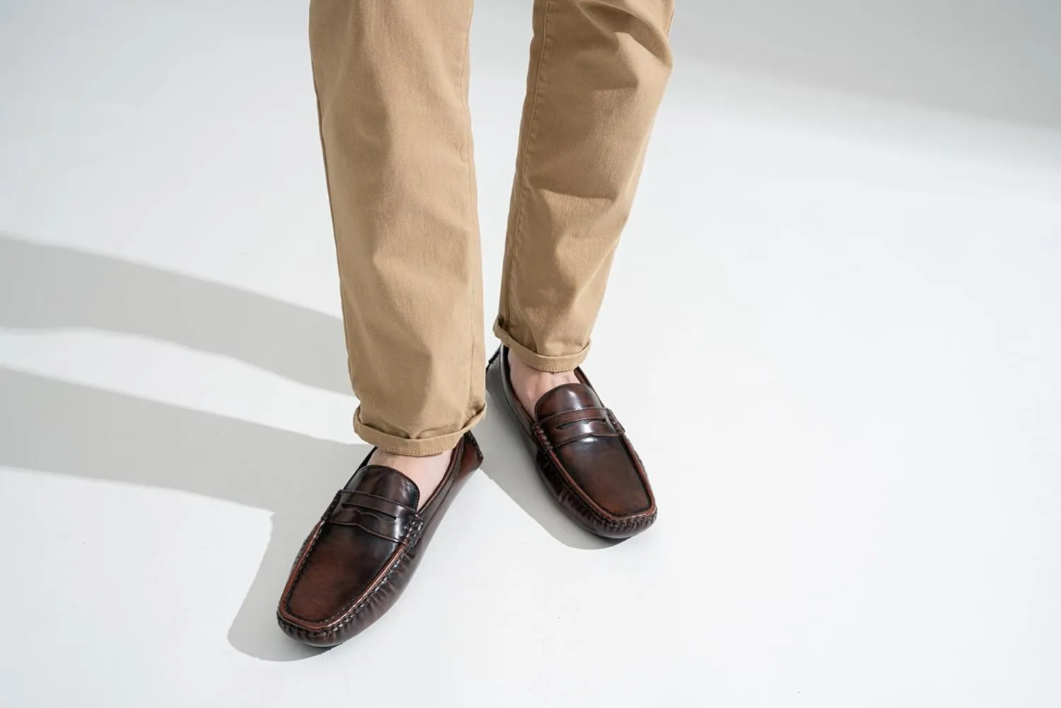 Jousen Men's Loafers Casual Slip On Shoes Soft Penny Loafers for Men Lightweight Driving Boat Shoes