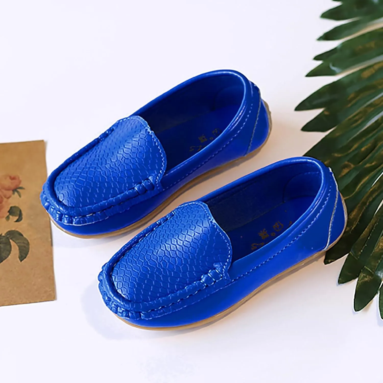 Kids Toddlers Boys Girls Loafers Casual Slip-On Moccasin Boat Dress Shoes Casual Shoes Formal Dress Shoes Toddler Girl