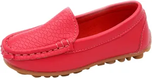 Kids Toddlers Boys Girls Soft Slip On Loafers Slip-On Moccasin Boat Dress Shoes Casual Shoes Formal Leather Flat𝐬