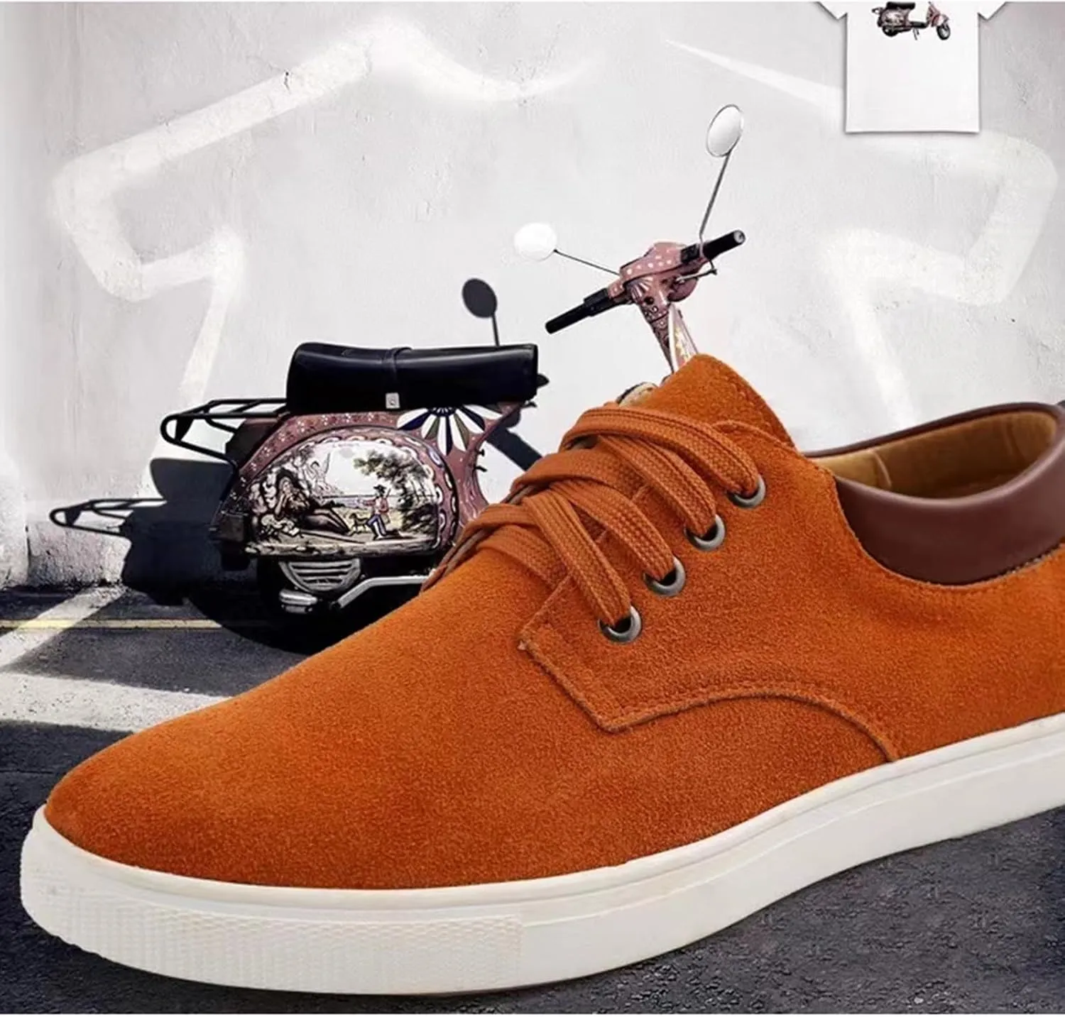 KtEli Men's Sneakers Lace-Up Lightweight Casual Walking ShoesMens Canvas Shoes Classic Men's Canvas Sneakers Low Top ShoesLace up Comfortable Skate Casual Shoes (Color : Yellow, Size : 44)