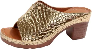 Ladies Summer Casual Bright Leather Solid Color Large Size High Heel Thick Bottom Beach Jelly Sandals for Women Heel