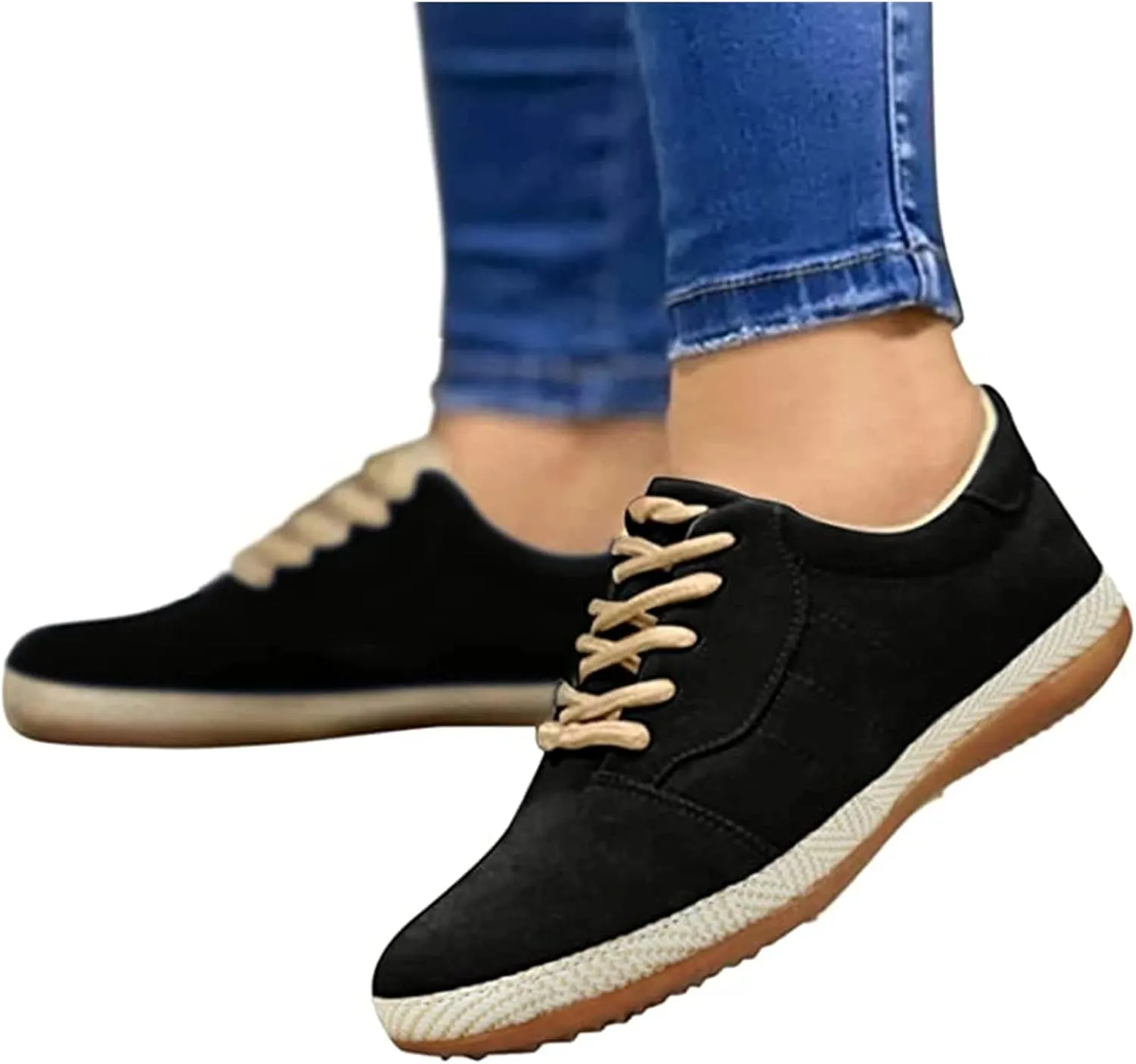 Ladmiple Shoes For Women Sneakers Slip Ons Canvas Shoes Fashion Casual Summer Low Top Platform Walking Flats Loafers