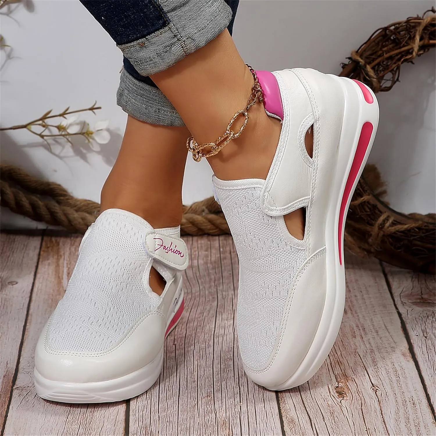Ladmiple Shoes For Women Sneakers Slip Ons Comfort Casual Canvas Shoes Dressy Summer Fashion Walking Flats Loafers