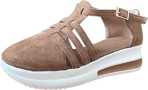 Ladmiple Shoes For Women Sneakers Slip Ons Lace ups Casual Leather Walking Shoes Summer Fashion Platform Flats Loafers