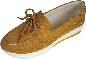Ladmiple Shoes For Women Sneakers Slip Ons Low Cut Casual Canvas Walking Shoes Summer Fashion Platform Flats Loafers