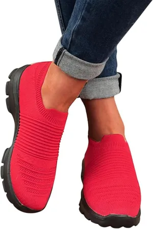 Ladmiple Sneakers For Women Slip On Platform Sneakers Casual Walking Shoes Dressy Summer Fashion Comfort Flats Loafers