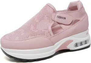 Ladmiple Sneakers For Women Walking Shoes Comfortable Slip On Casual Canvas Shoes Dressy Summer Fashion Flats Loafers