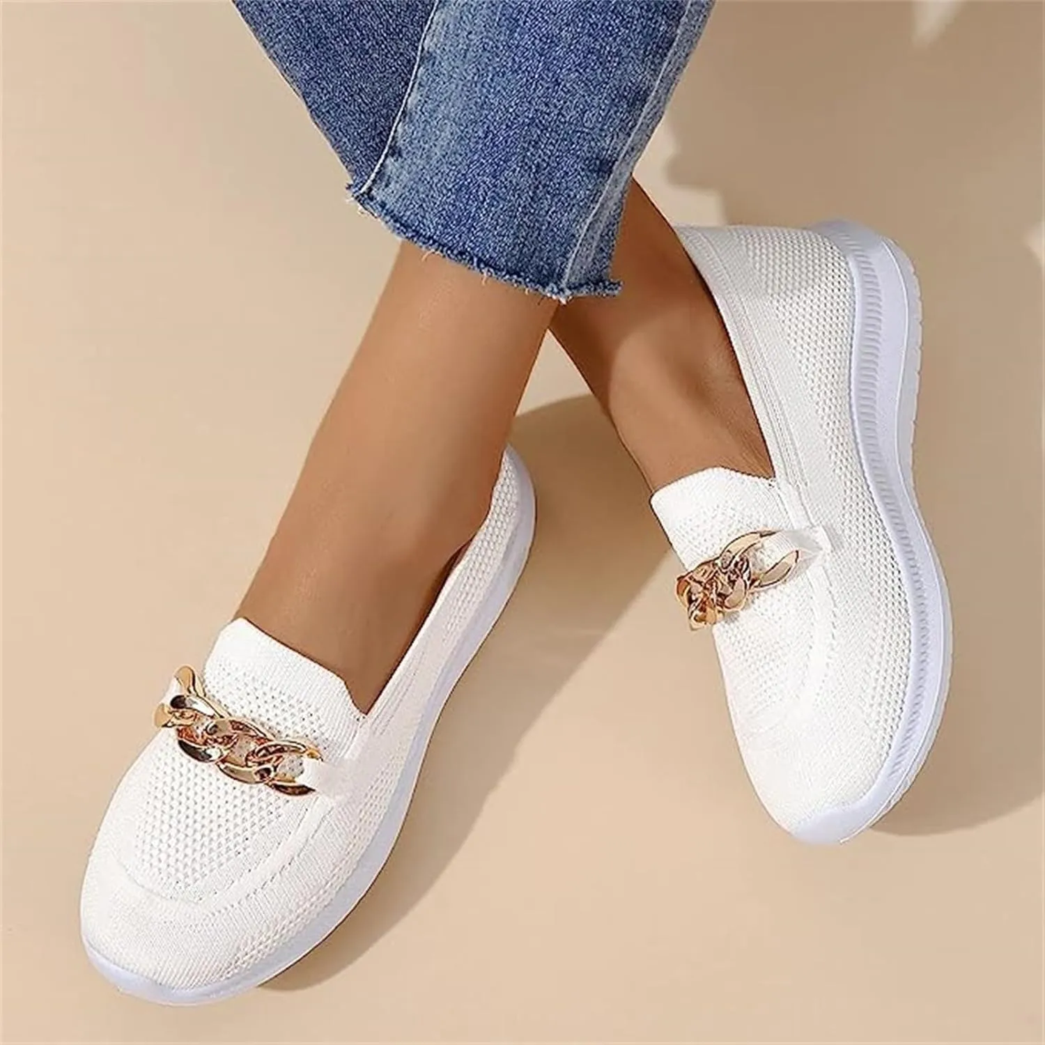 Ladmiple Walking Shoes Women Comfort Slip On Running Shoes Non Slip Casual Fashion Gym Athletic Tennis Workout Sneakers