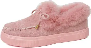 Ladmiple Winter Boots For Women Fashion High-top Snow Boots Slip on Warm Comfortable Outdoor Fur Lined Ankle Booties