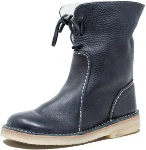 Ladmiple Winter Boots For Women Fashion Mid-Calf Snow Boots Fur Lined Warm Slip On Comfortable Outdoor Ankle Booties 2024