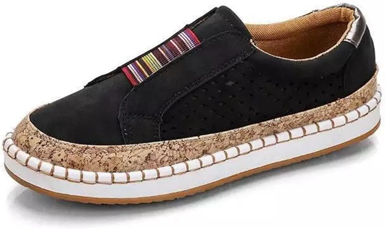 Ladmiple Womens Shoes Dressy Casual Loafers Slip on Low Top Canvas Walking Shoes Fashion Cute Comfortable Flats Sneakers