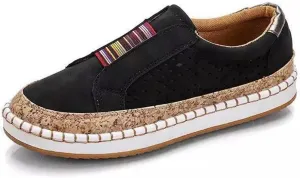 Ladmiple Womens Shoes Dressy Casual Loafers Slip on Low Top Canvas Walking Shoes Fashion Cute Comfortable Flats Sneakers