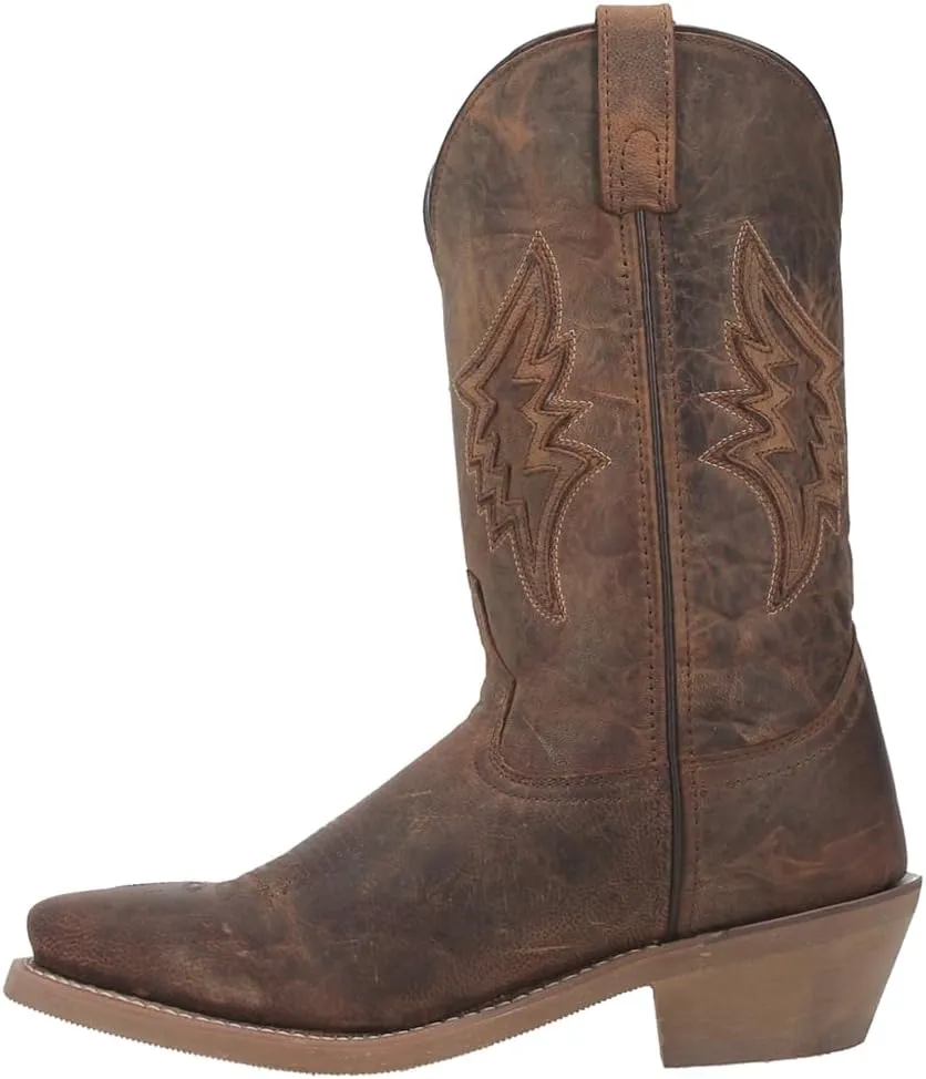 Laredo Mens Nico Square Toe Casual Boots Mid Calf - Brown