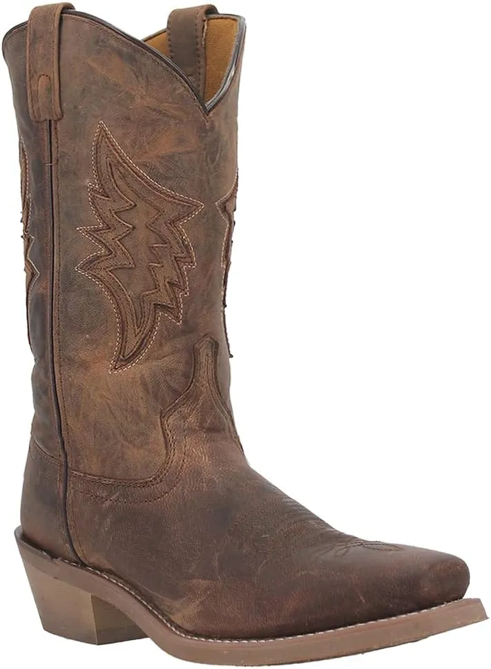 Laredo Mens Nico Square Toe Casual Boots Mid Calf - Brown