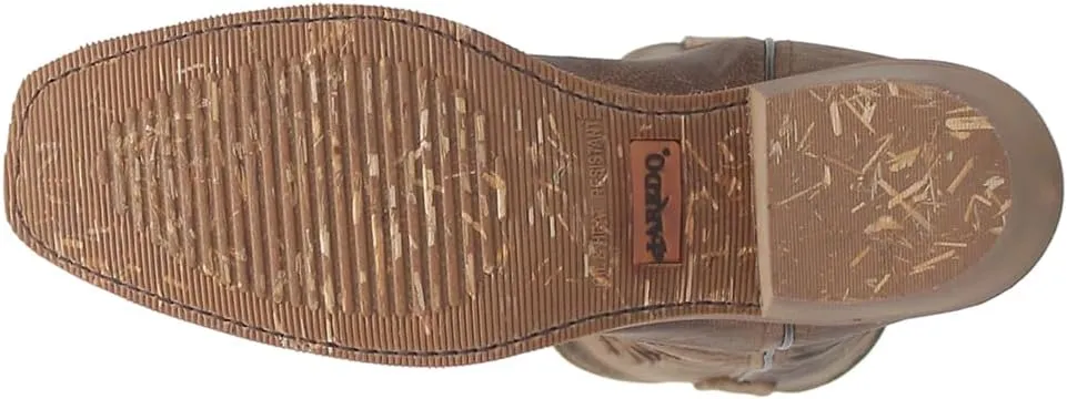 Laredo Mens Nico Square Toe Casual Boots Mid Calf - Brown