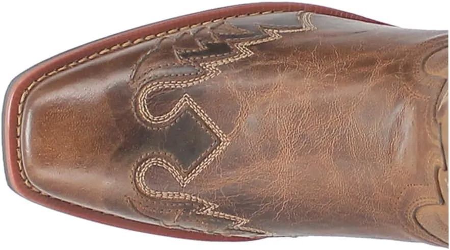 Laredo Mens Williams Leather Square Toe Casual Boots Mid Calf - Brown