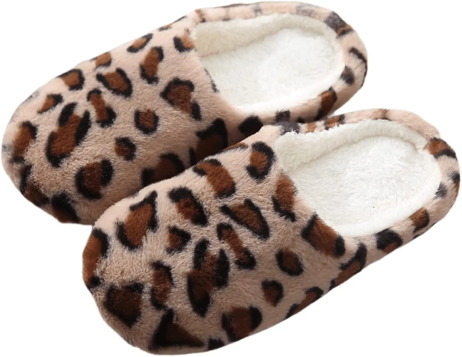 Lausiuoe Slippers For Women Fuzzy Closed Toe House Slippers Soft Furry Fur Cozy Memory Foam Winter Warm Slip On Slippers