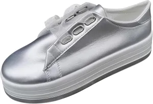 Lausiuoe Sneakers For Women Walking Shoes Wide Width Slip On Leather Loafers Fashion Casual Classic Soft Flat Shoes