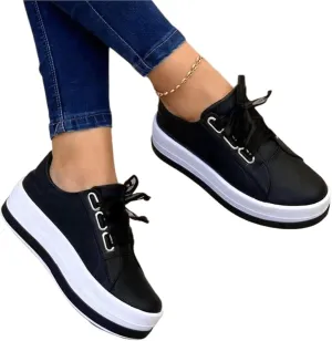 Lausiuoe Sneakers For Women Walking Shoes Wide Width Slip On Leather Loafers Fashion Casual Classic Soft Flat Shoes