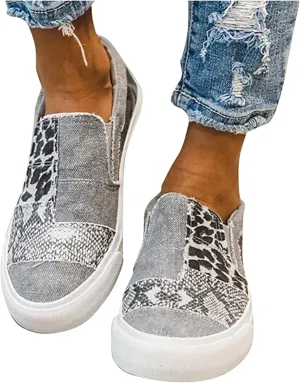 Lausiuoe Sneakers For Women Wide Width Size 11 Women's Slip on Canvas Shoes Low Top Sneakers Non Slip Fashion Casual Fall Classic Lightweight Soft Comfort Breathable Walking Flat Loafers