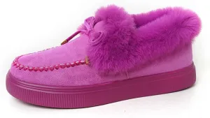Lausiuoe Winter Boots For Women 2022 With Fur Fuzzy Bootie Silp On Comfortable Casual Warm Fluffy Loafers Ankle Boots