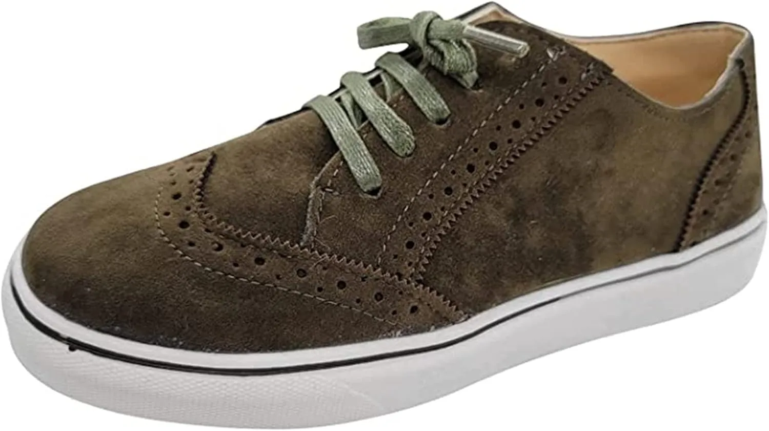 Lausiuoe Women's Fashion Sneakers Slip On Round Toe Lightweight Flat Shoes Casual Low Top Soft Comfort Walking Loafers