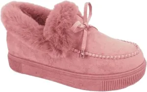 Lausiuoe Womens Winter Boots With Fur Lined Fluffy Fuzzy Slipper Ankle Boots Soft Cozy Fashion Casual Walking Shoes