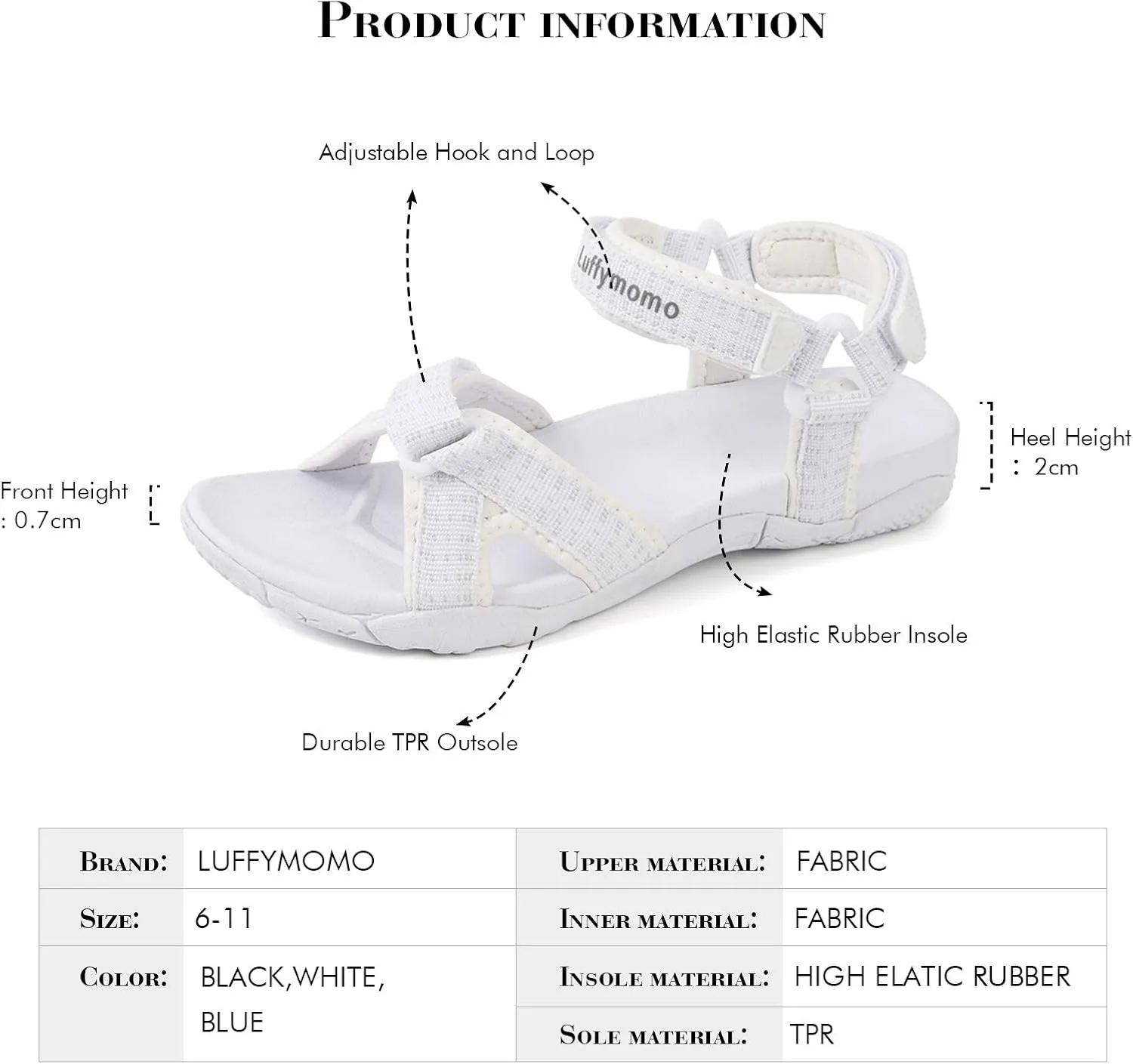 Luffymomo Womens Hiking Sandals Walking Sport Athtletic Webbing Sandals
