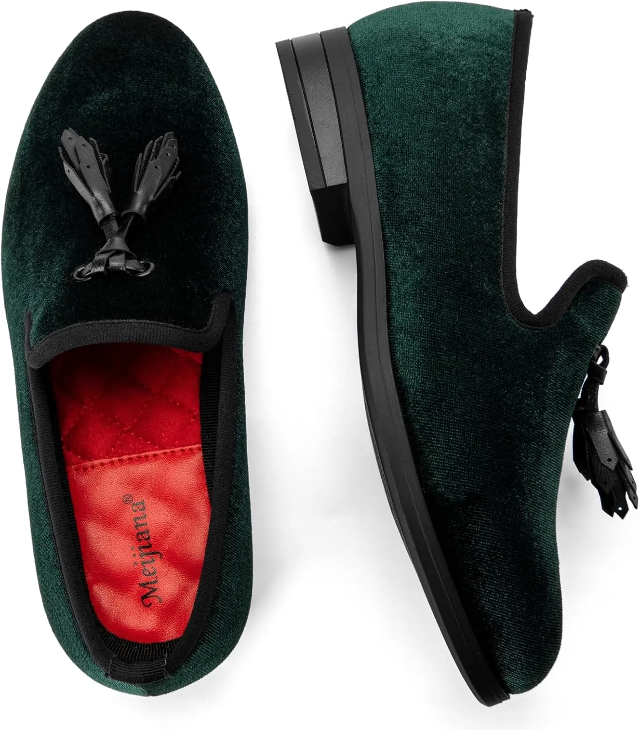 Meijiana Boys' Formal Dress Slip-On Loafers - Tuxedo Shoe for Baby Dress Shoes