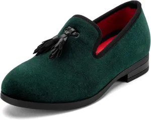 Meijiana Boys' Formal Dress Slip-On Loafers - Tuxedo Shoe for Baby Dress Shoes