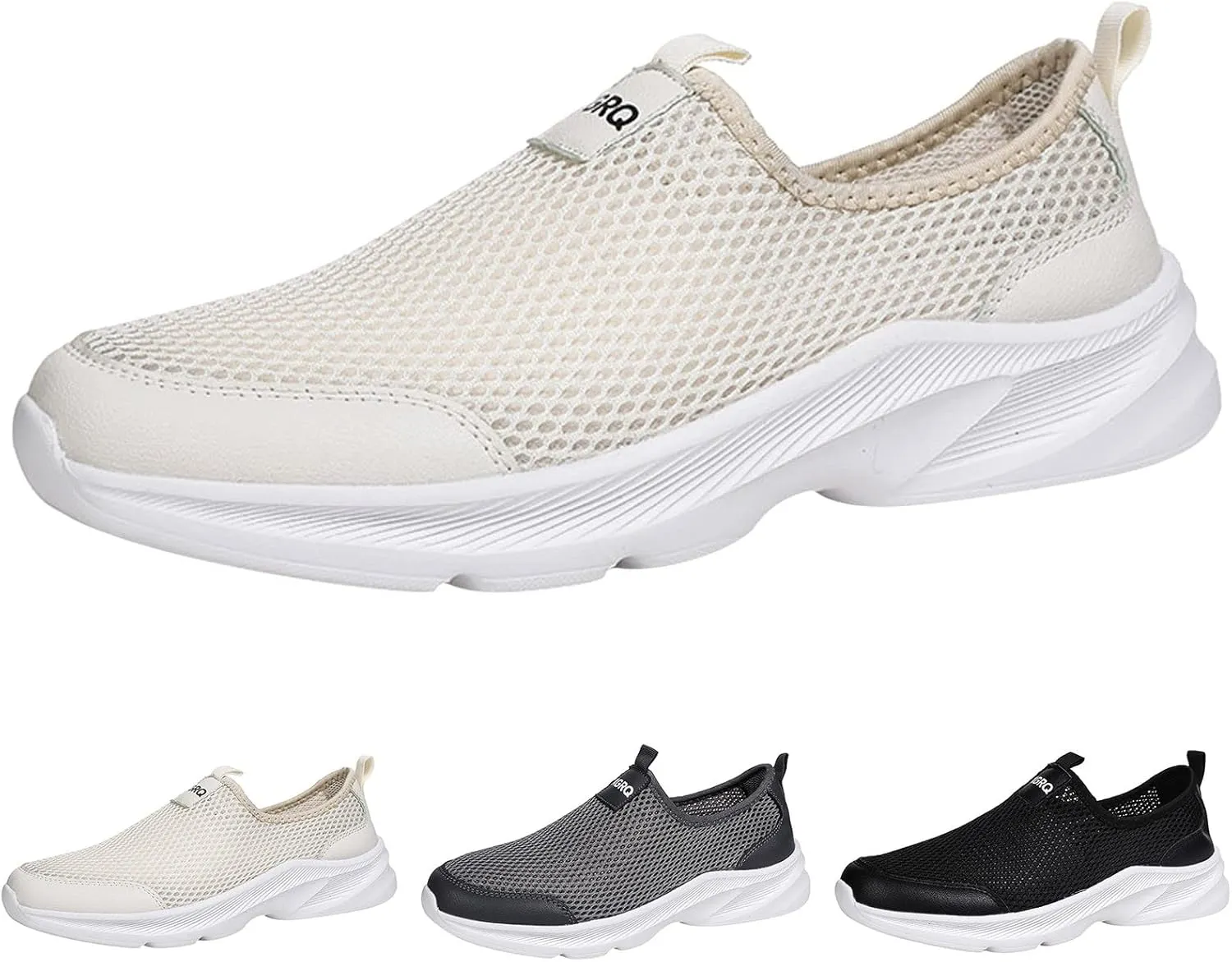 Memory Foam Versatile Shoes for Men Breathable Casual Comfortable Walking Sneaker Soft Flat Soled Elderly Shoes