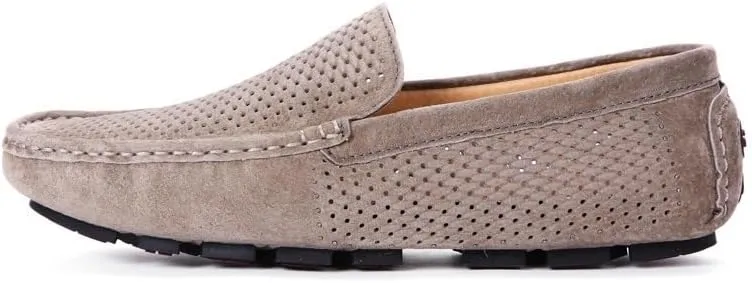 Men Casual Shoes Luxury Mens Loafers Handmade Suede Genuine Leather Men's Shoes Moccasins Slip On Flats Male Luxe Driving Shoes