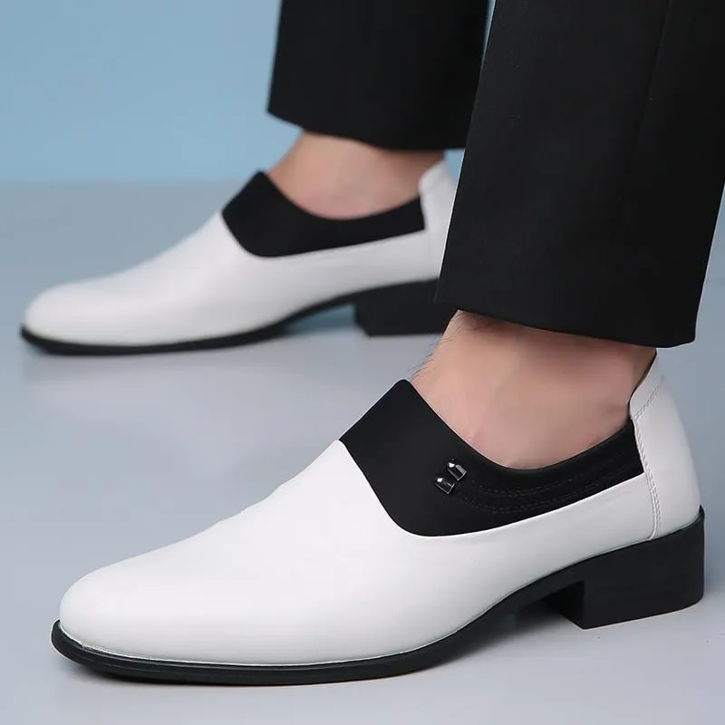 Men Dress Shoes Classic Modern Slip On Oxford Shoes Leather Shoes for Men(7)