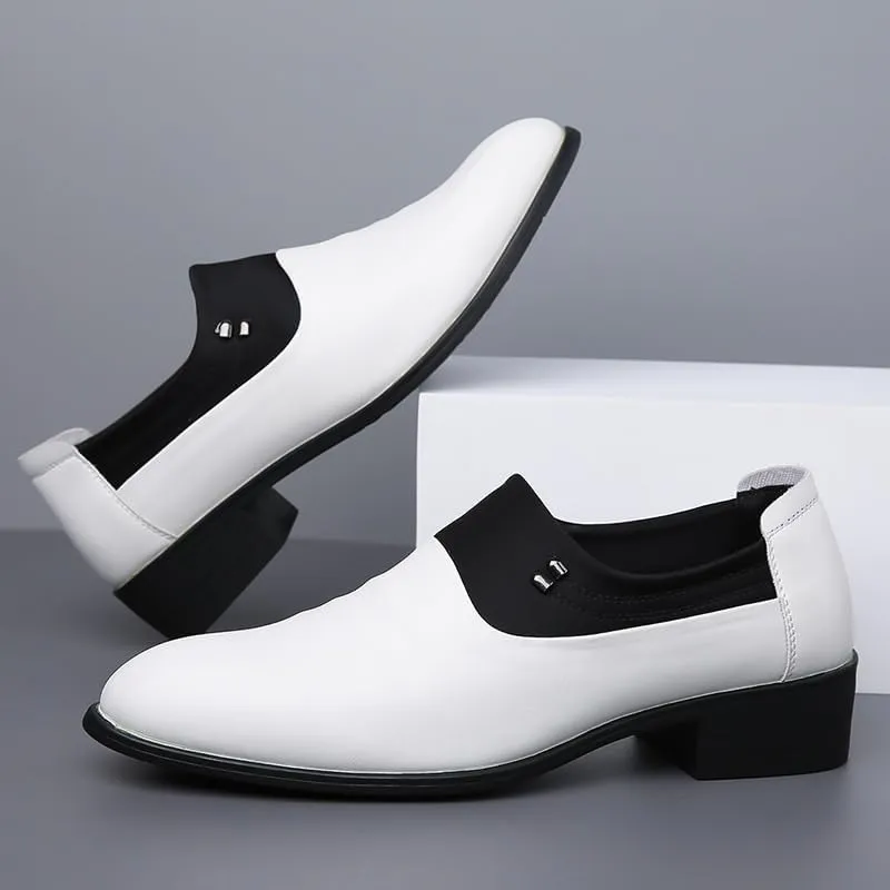 Men Dress Shoes Classic Modern Slip On Oxford Shoes Leather Shoes for Men(7)