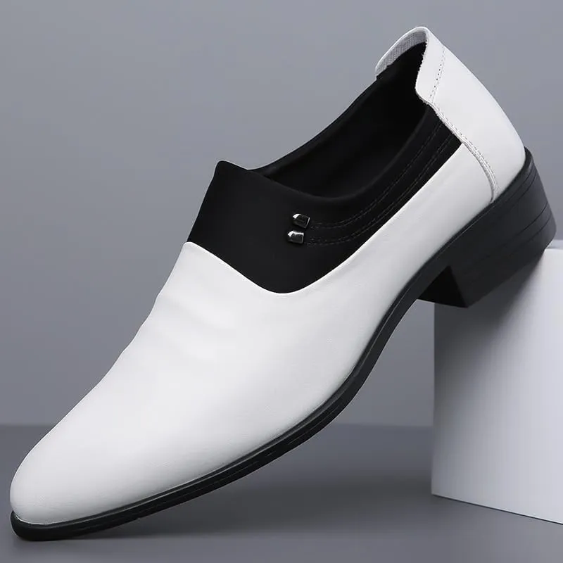 Men Dress Shoes Classic Modern Slip On Oxford Shoes Leather Shoes for Men(7)