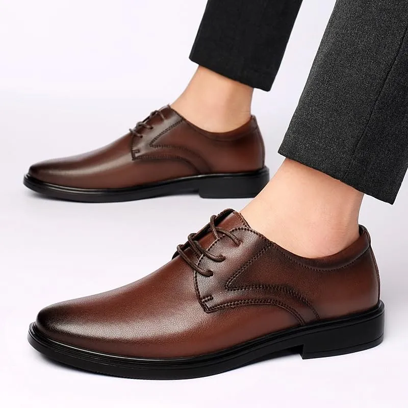 Men's Business Wedding Oxford Shoes Modern Shiny Patent Leather Lace-up Casual Dress Shoes for Men