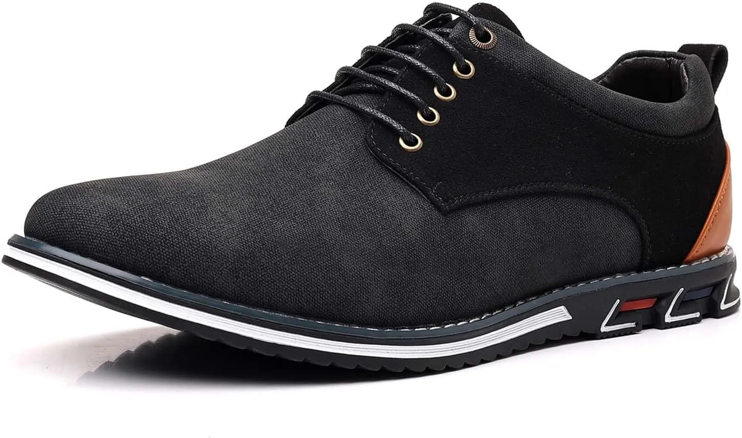 Men's Casual Dress Shoes Comfortable Oxford Shoes Business Formal Derby Sneakers