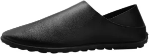 Men's Casual Dress Sneakers Shoes Stitching Soft Shoes Men's Mouth Lazy Pedal Leather Casual Shallow