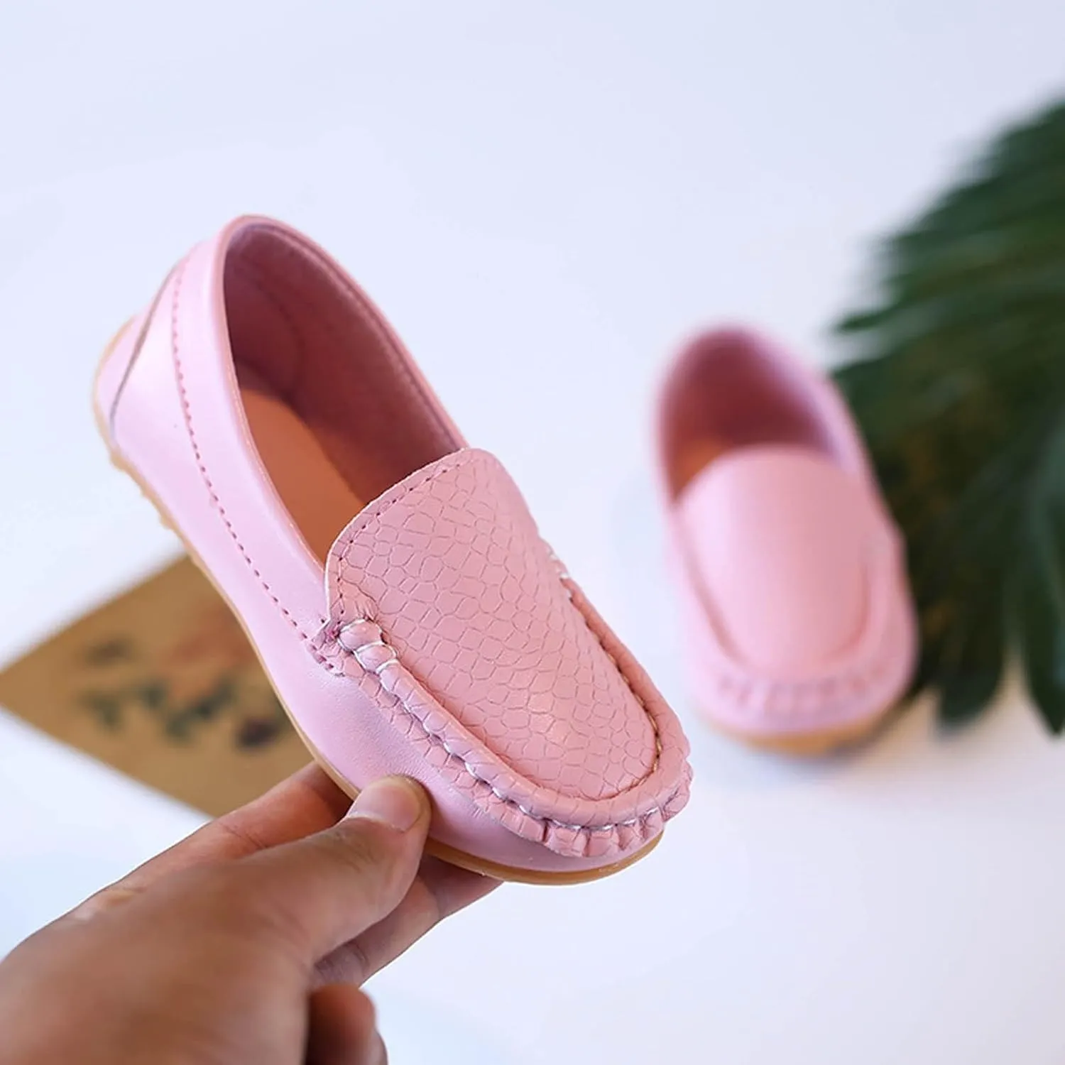 Men's Casual Dress Sneakers Toddler Little Kid Boys Girls Soft Slip On Loafers Dress Flat Shoes Boat Shoes Casual