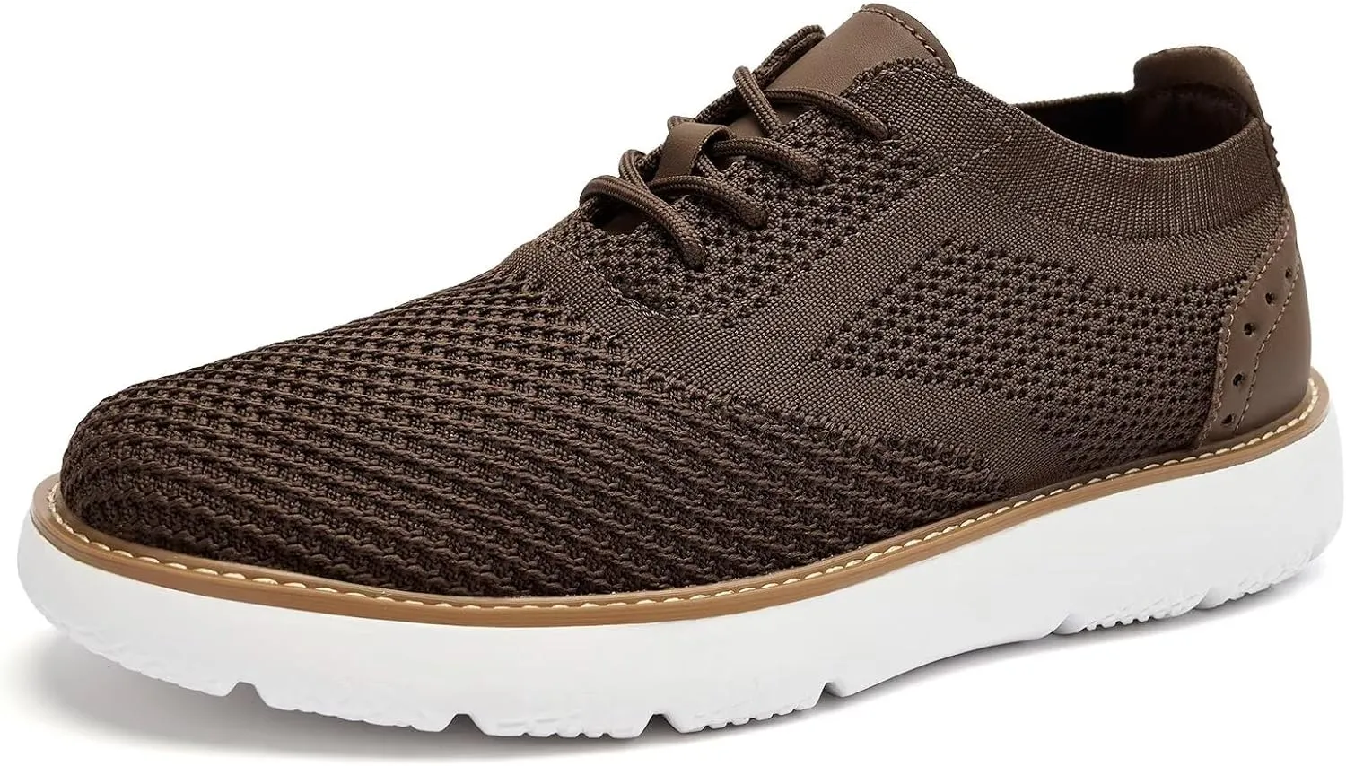 Men's Casual Sneakers Dress Shoes - Comfort Dress Sneakers Mesh Knit Lightweight Breathable Formal Oxford Business Shoes