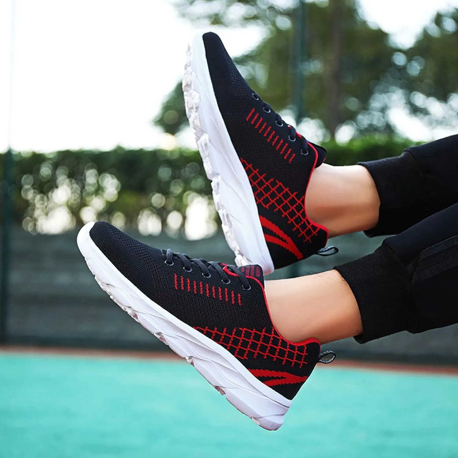Men's Classic Casual Walking Shoes Breathable and Light Outdoor Comfy Walking Shoe Casual Elderly Lace Up Shoes