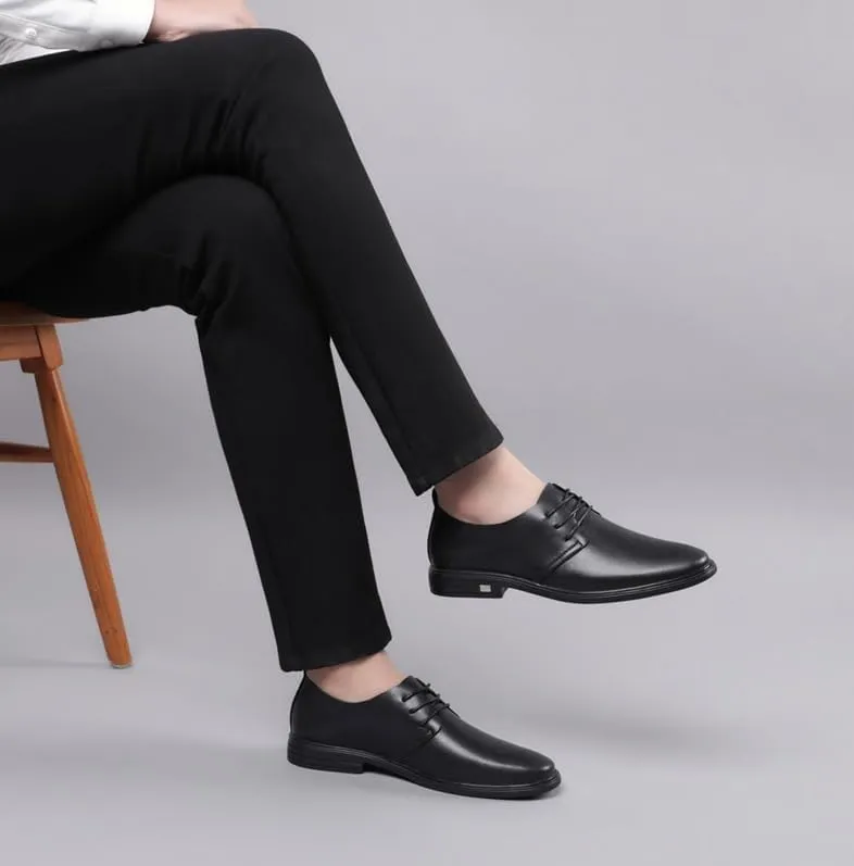 Men's Classic Lace-up Formal Oxfords Shoes Business Dress Shoes Men Pointed Toe Fashion Formal Walking Tuxedo Shoes