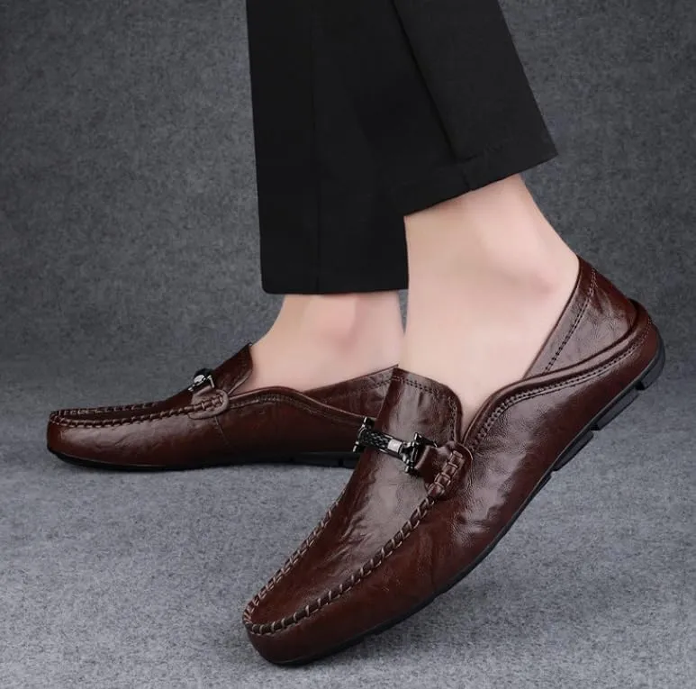 Mens Classic Leather Dress Shoes Men Formal Casual Business Wedding Work Loafers