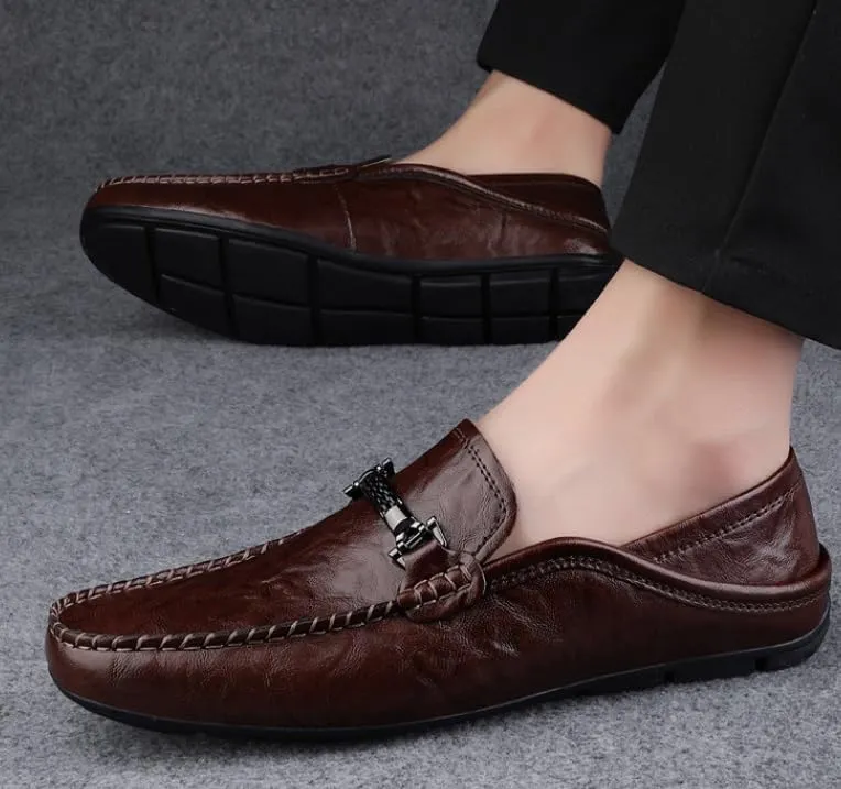 Mens Classic Leather Dress Shoes Men Formal Casual Business Wedding Work Loafers